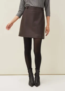 Nadine Leather A-Line Skirt -TrendLust Verkäufe 801236681 03 nadine leather a line skirt