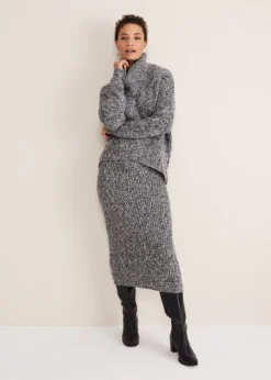 Marina Flecked Coord Knitted Skirt