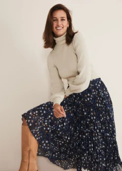 Zeba Star Pleated Midi Skirt -TrendLust Verkäufe 801302408 05 zeba star pleated midi skirt