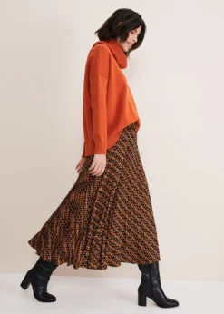 Elmina Pleated Geo Print Midi Skirt -TrendLust Verkäufe 801307976 05 elmina pleated geo print midi skirt