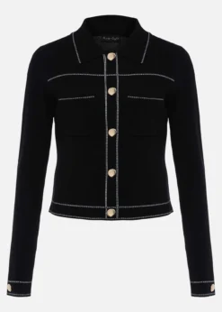 Amaya Contrast Stitch Knit Jacket -TrendLust Verkäufe 901078050 99 amaya contrast stitch knit jacket