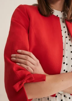 Zoele Bow Detail Jacket -TrendLust Verkäufe 901103250 04 zoele bow detail jacket