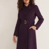 Susie Collarless Wrap Coat