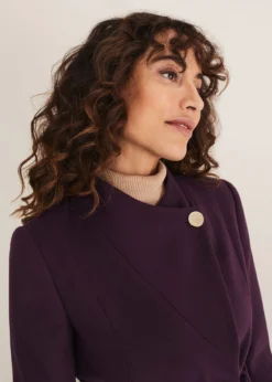 Susie Collarless Wrap Coat -TrendLust Verkäufe 950726603 04 susie collarless wrap coat