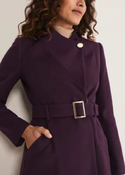 Susie Collarless Wrap Coat -TrendLust Verkäufe 950726603 05 susie collarless wrap coat